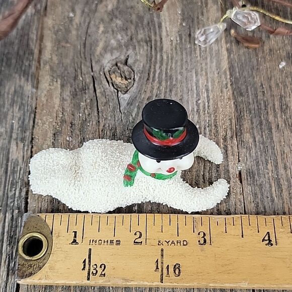 Holiday decor of snowman Set of 2 - Picture 4 of 6